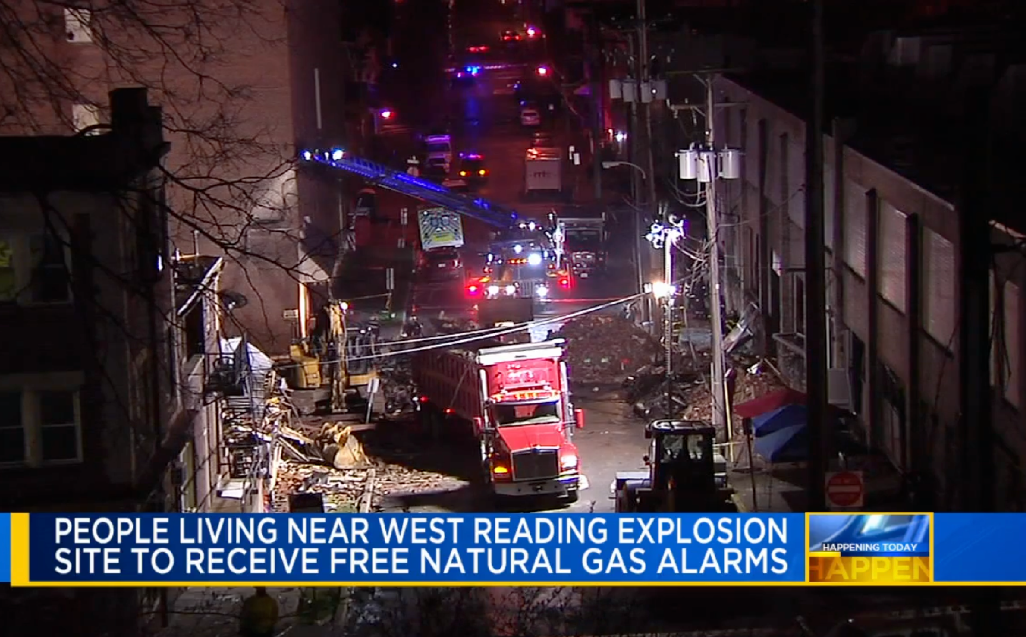 People Living Near West Reading Explosion Site to Receive Free Natural Gas Alarms