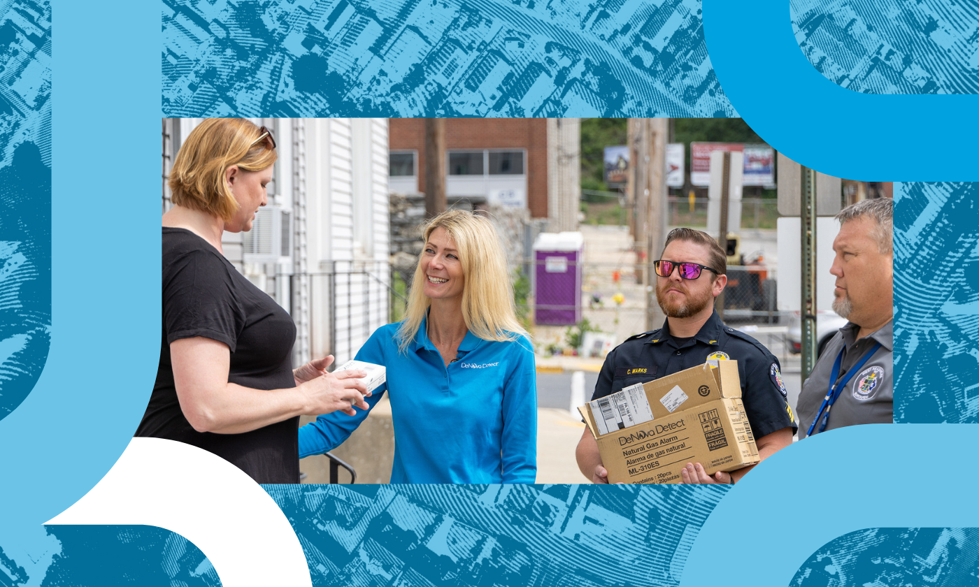 Denova Detect distributing natural gas alarms throughout communities affected by natural gas