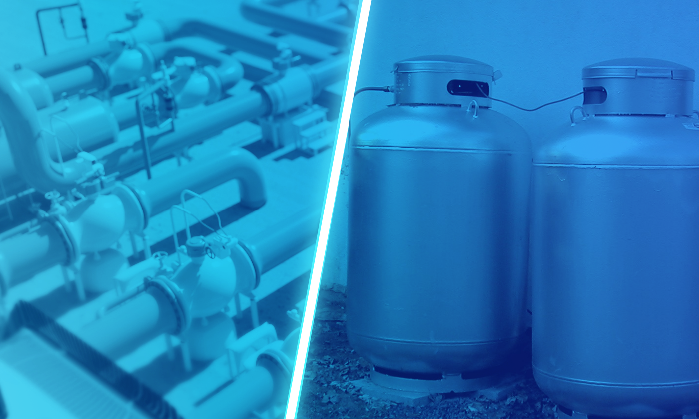 natural gas pipelines vs propane tanks