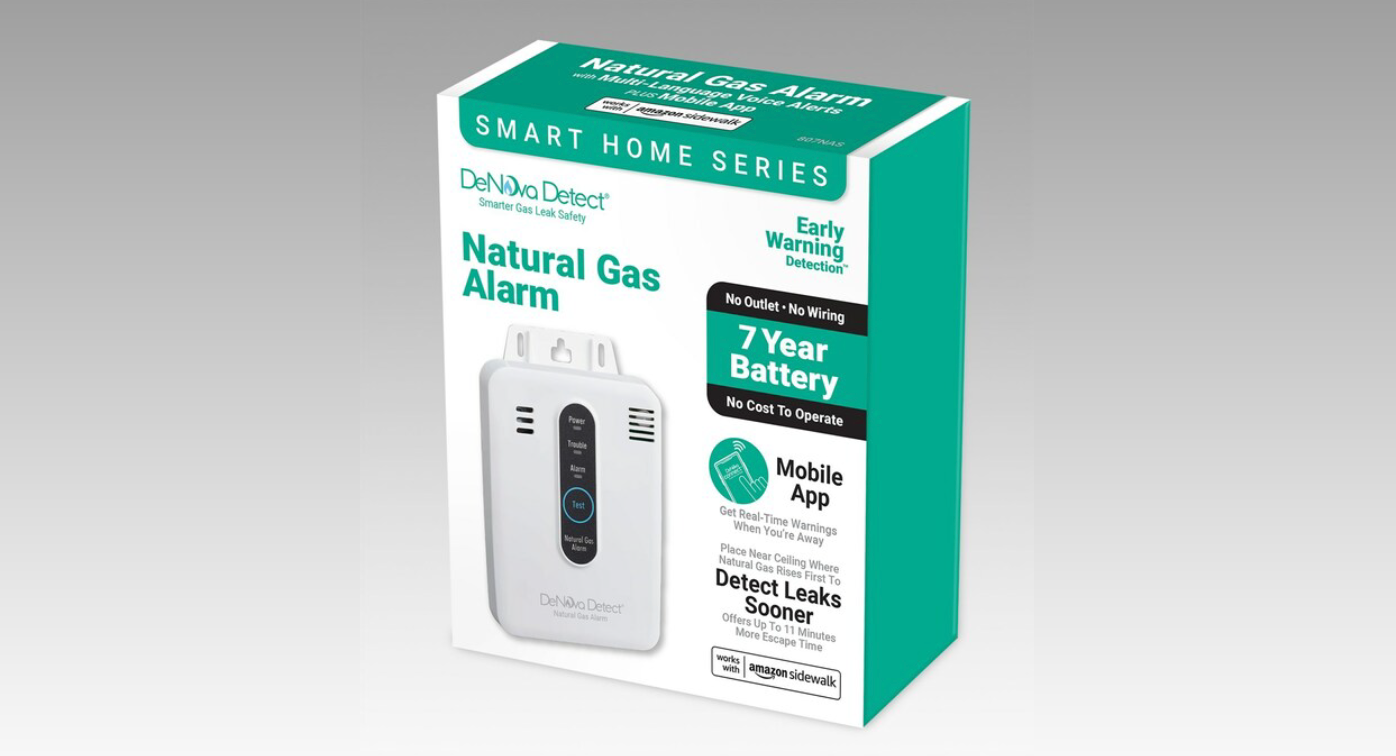 DeNova Detect Joins Amazon as First Natural Gas Alarm on the Amazon Sidewalk