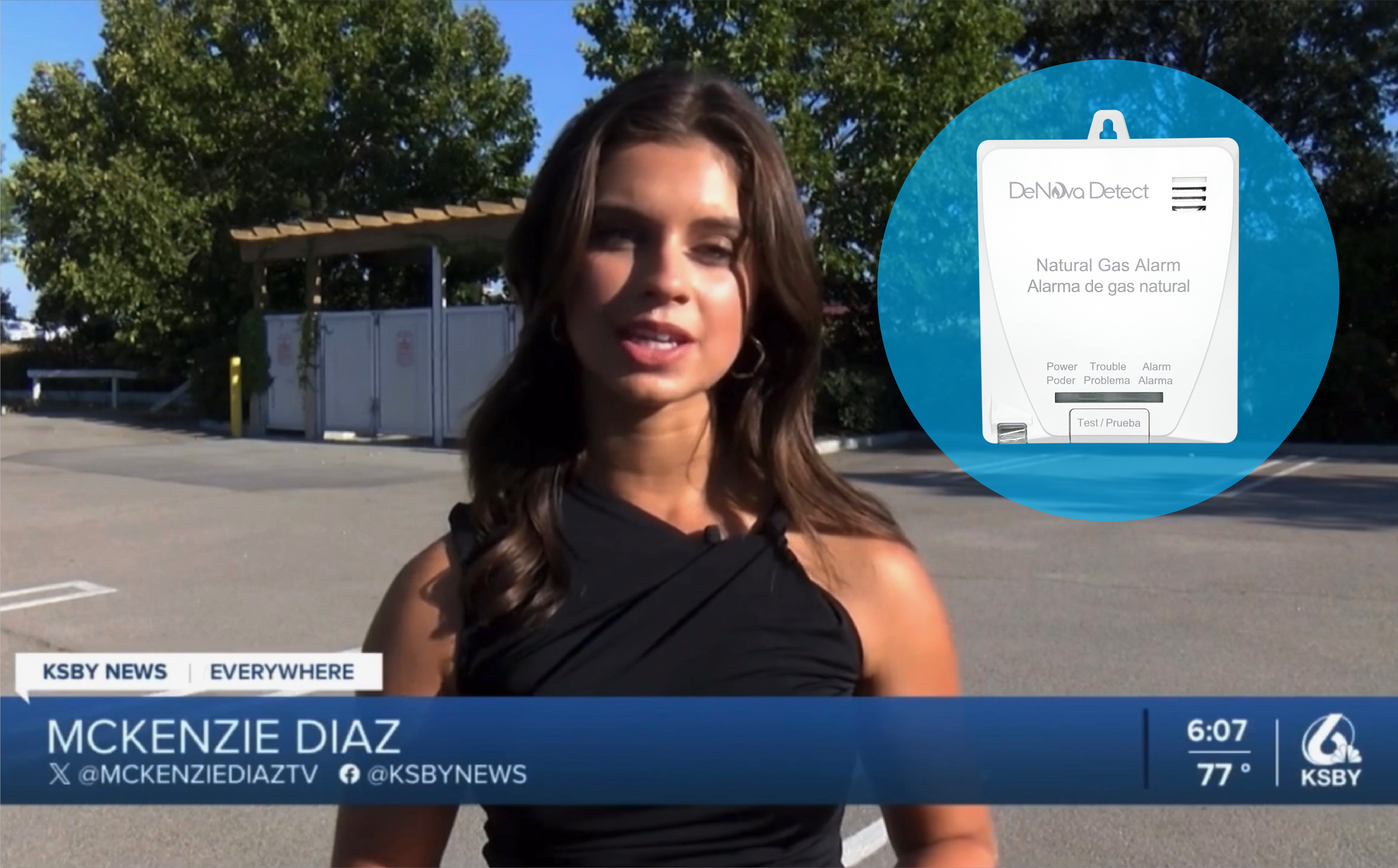 NBC KSBY News Covers Natural Gas Safety with DeNova Detect