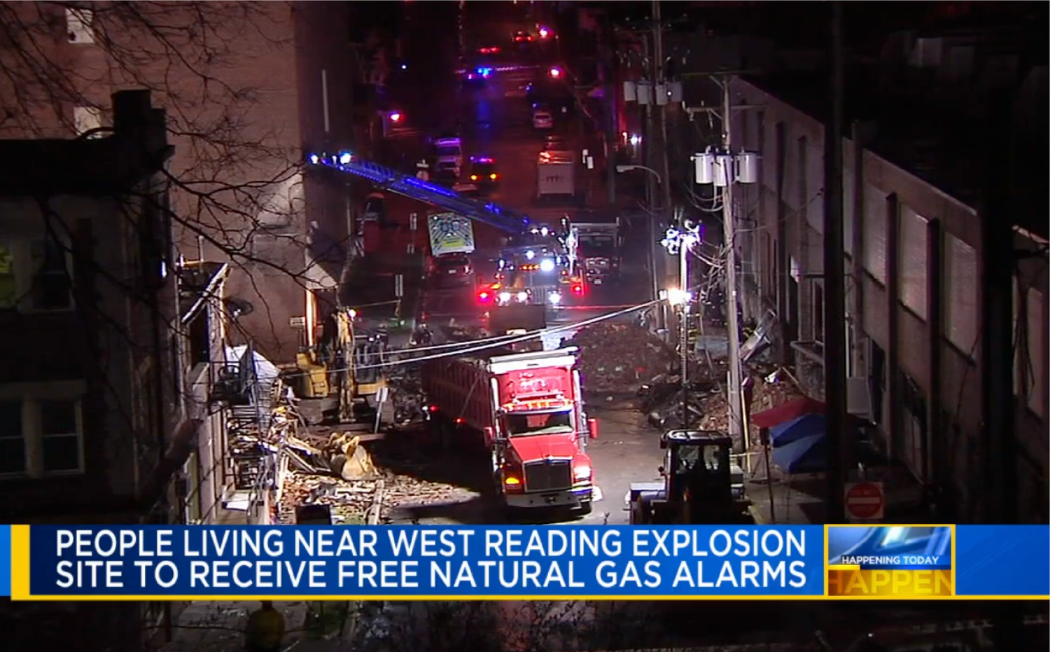 People Living Near West Reading Explosion Site to Receive Free Natural Gas Alarms