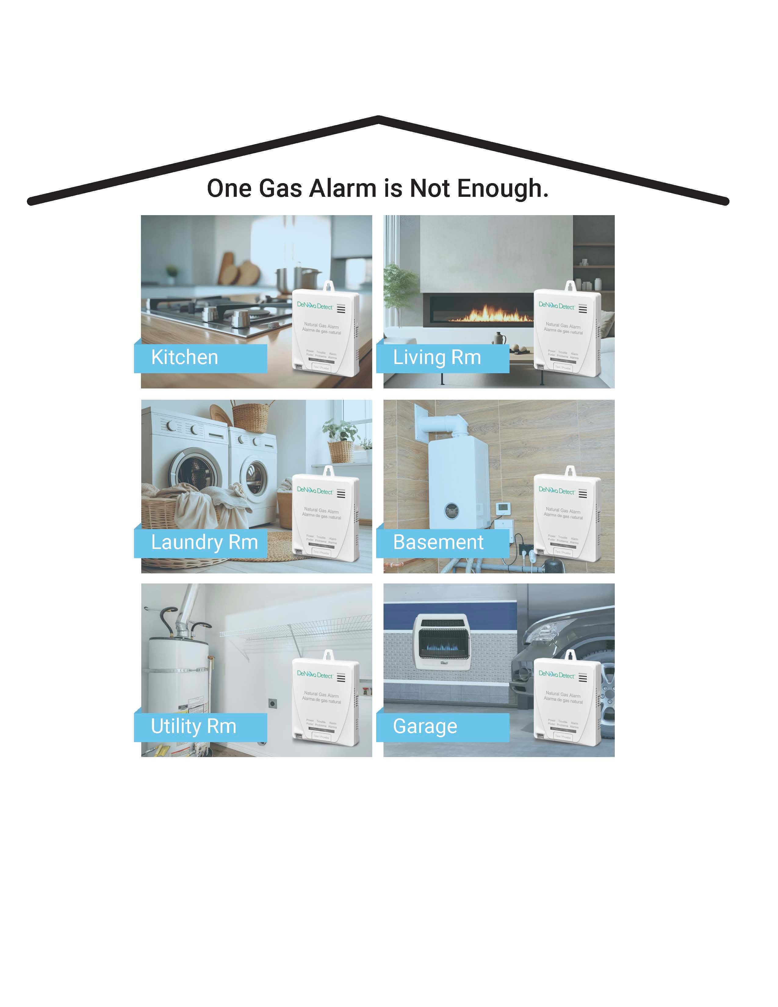 6-Year Battery-Powered Natural Gas Alarm